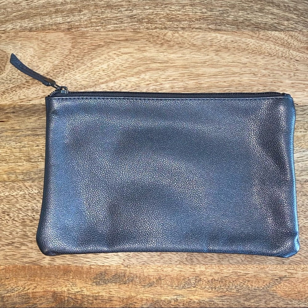 Laura Mercier Gunmetal Cosmetic Bag